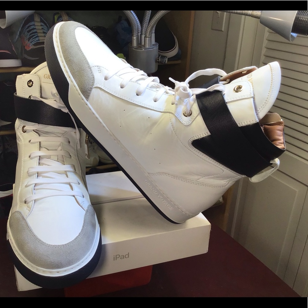 Hightop Sneakers | Grand Voyage | Luxury Men's Footwear - Handmade in Italy.